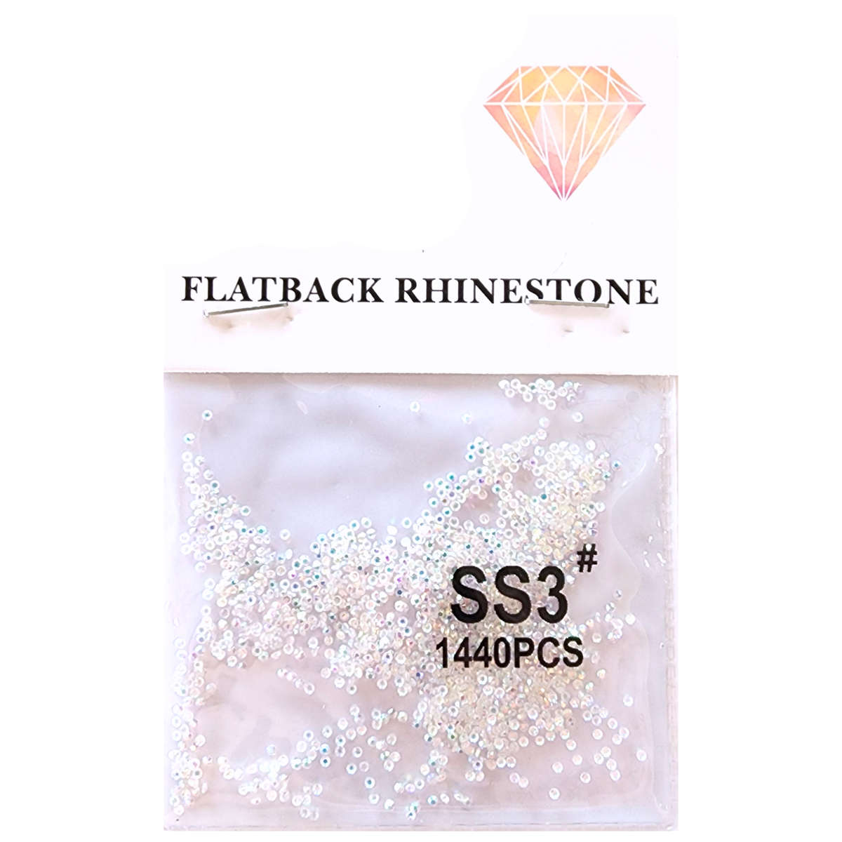 Rhinestones - Flatback - AB White