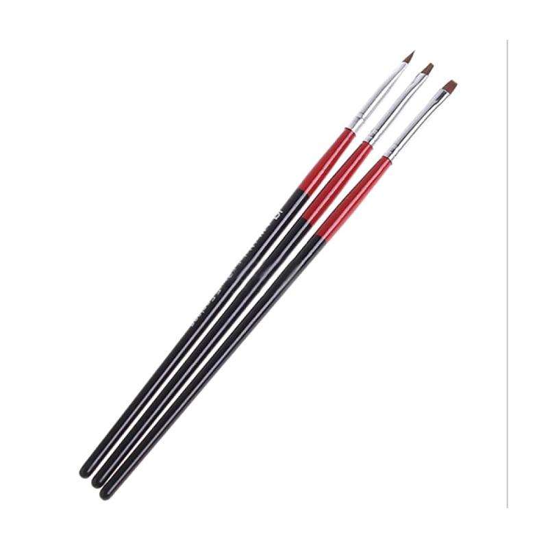 Nail Art Brush Set - 3pcs