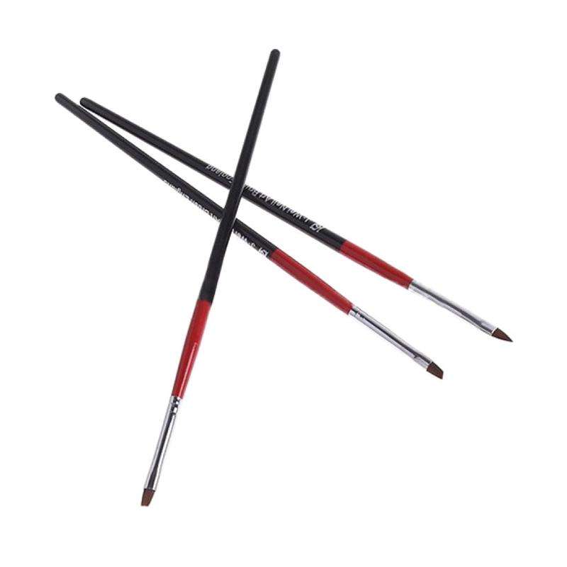 Nail Art Brush Set - 3pcs