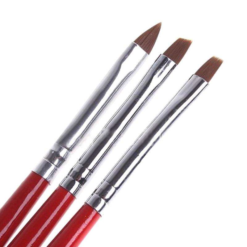 Nail Art Brush Set - 3pcs