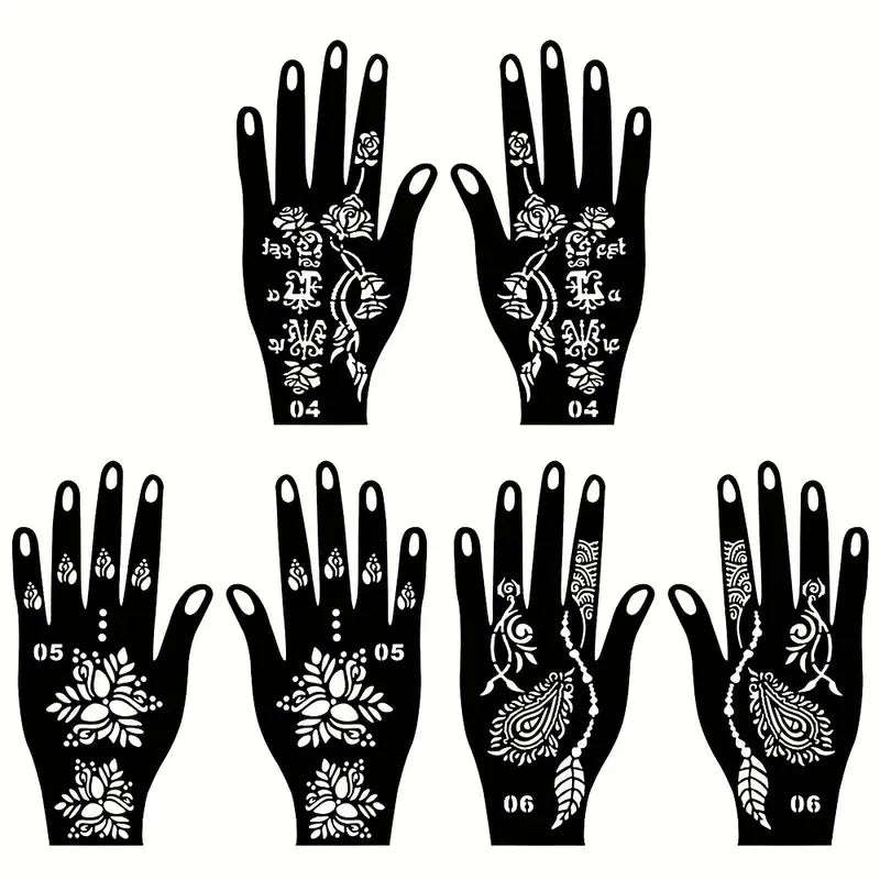 Tattoo Stencils - Hand - 12pcs