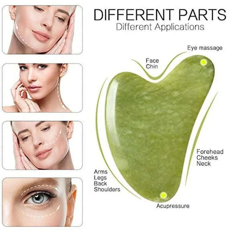 Gua Sha Face Massage Stone- 1pc