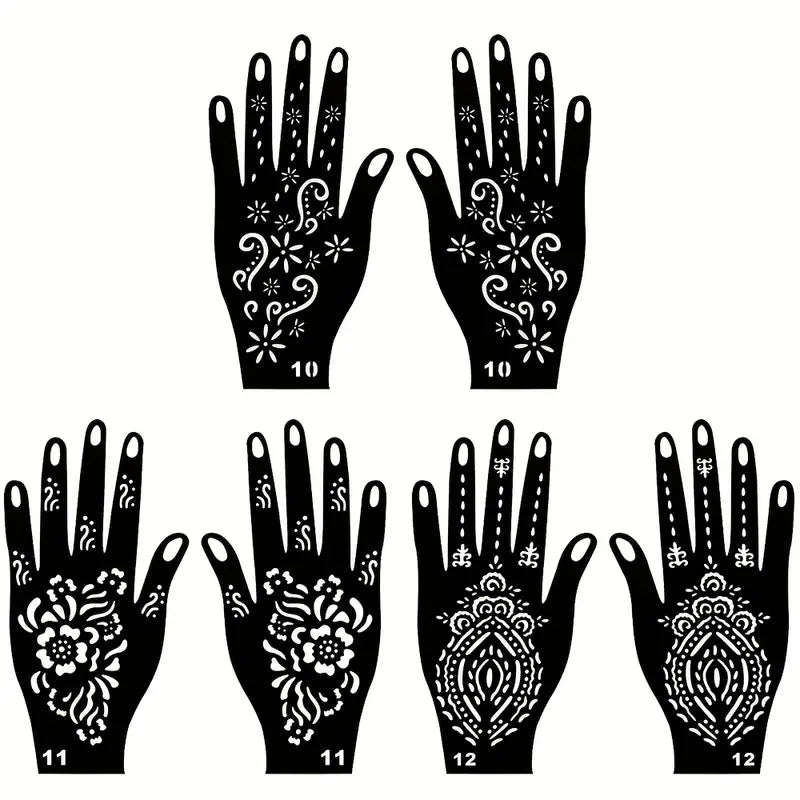 Tattoo Stencils - Hand - 12pcs