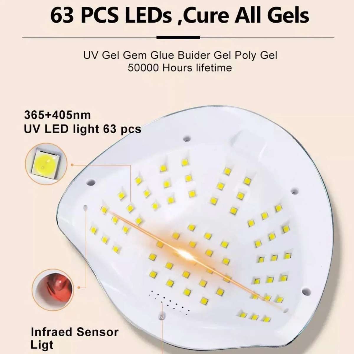 Sun C1 - UV LED Light / Lamp 288W - Silver
