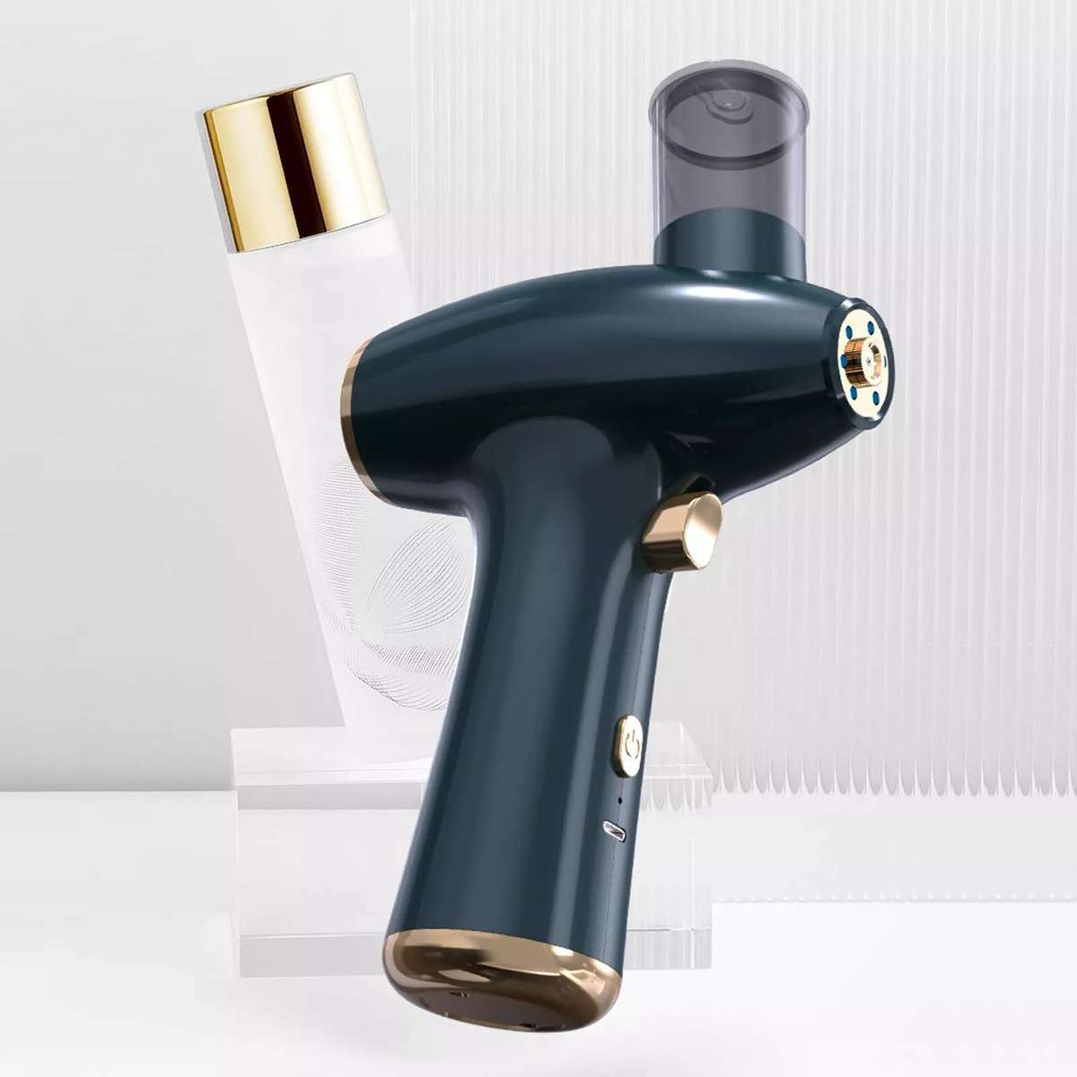 Oxygen Injection / Airbrush - Red & Blue Infrared Light Handhold Facial Skin Lifting Machine