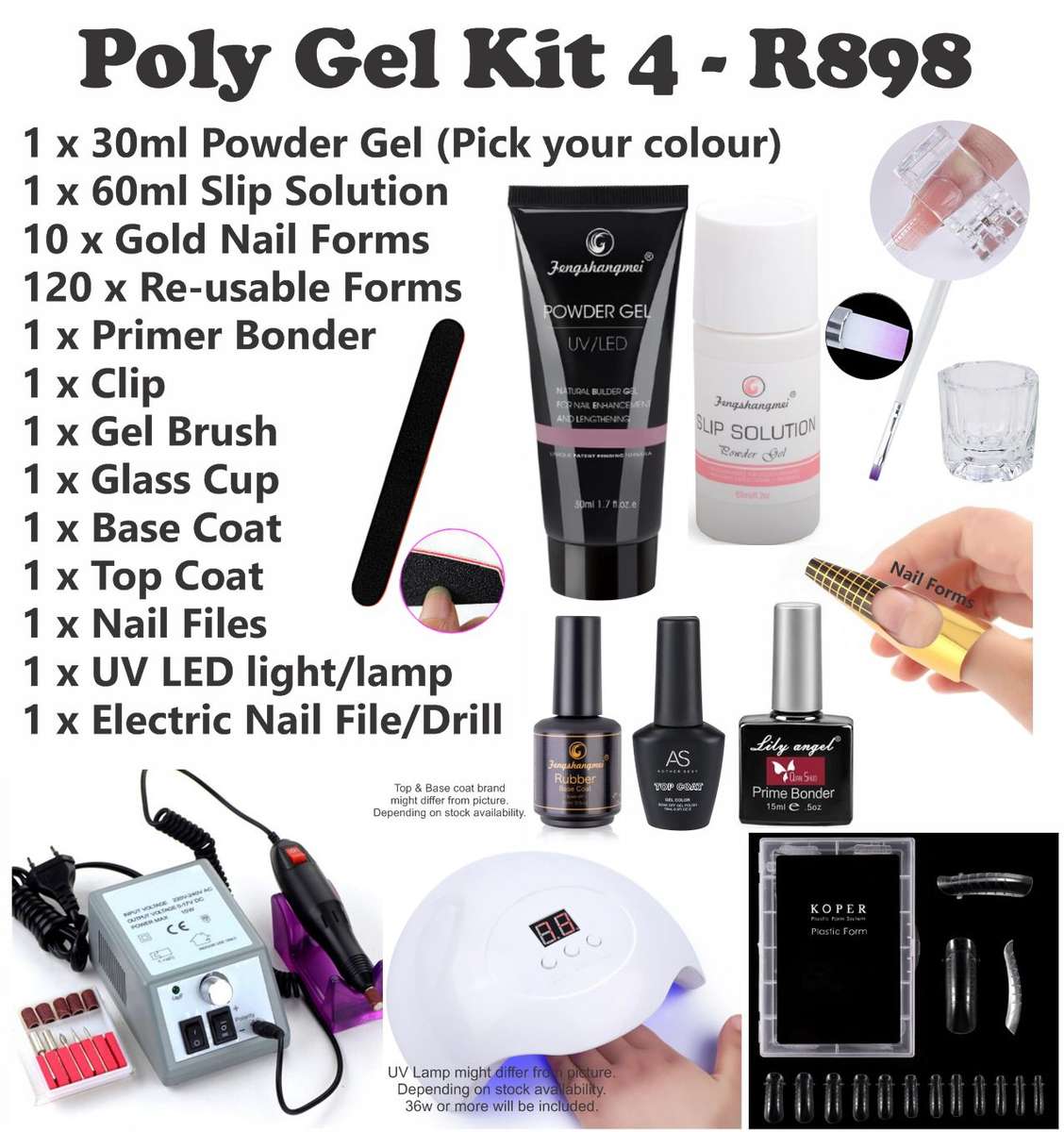 Poly Gel Kit 4 - 11 - Pink