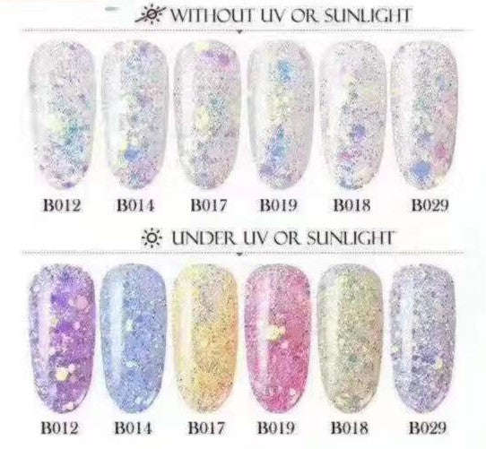 Glitter - Colour Change 6pcs