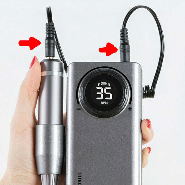 35000RPM Electric Nail File/Drill Machine - Rechargeable / Cordless / Portable