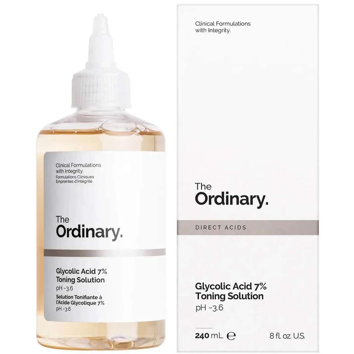 The Ordinary - Direct Acids - Glycolic Acid 7% Toning Solution - 240ml