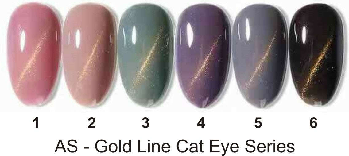 AS - UV Gel Polish - Goldline Cat Eye