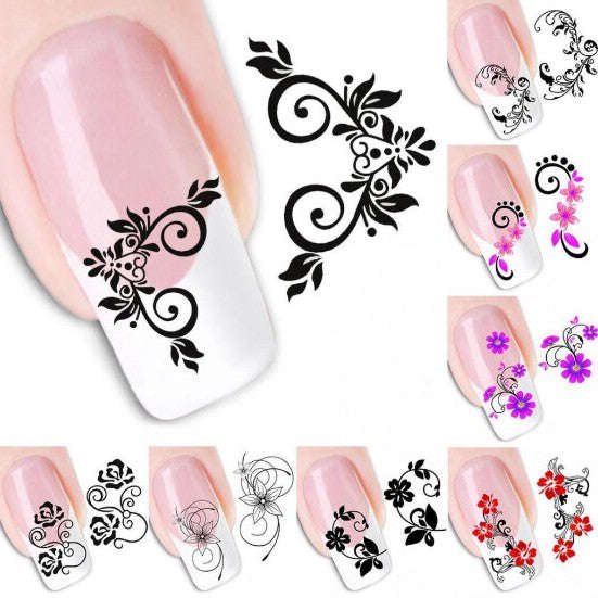 Water Slide Decals - Petal Flower 48pcs
