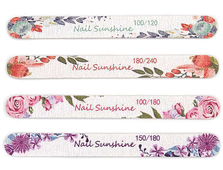 Thin Wooden File - Flower - Straight - 50pcs - 100/120