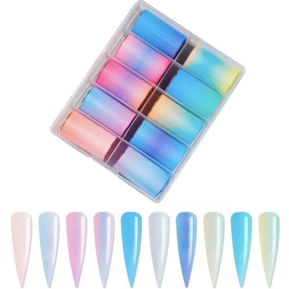 Foil Paper Box - 10pcs - Gradient Set A