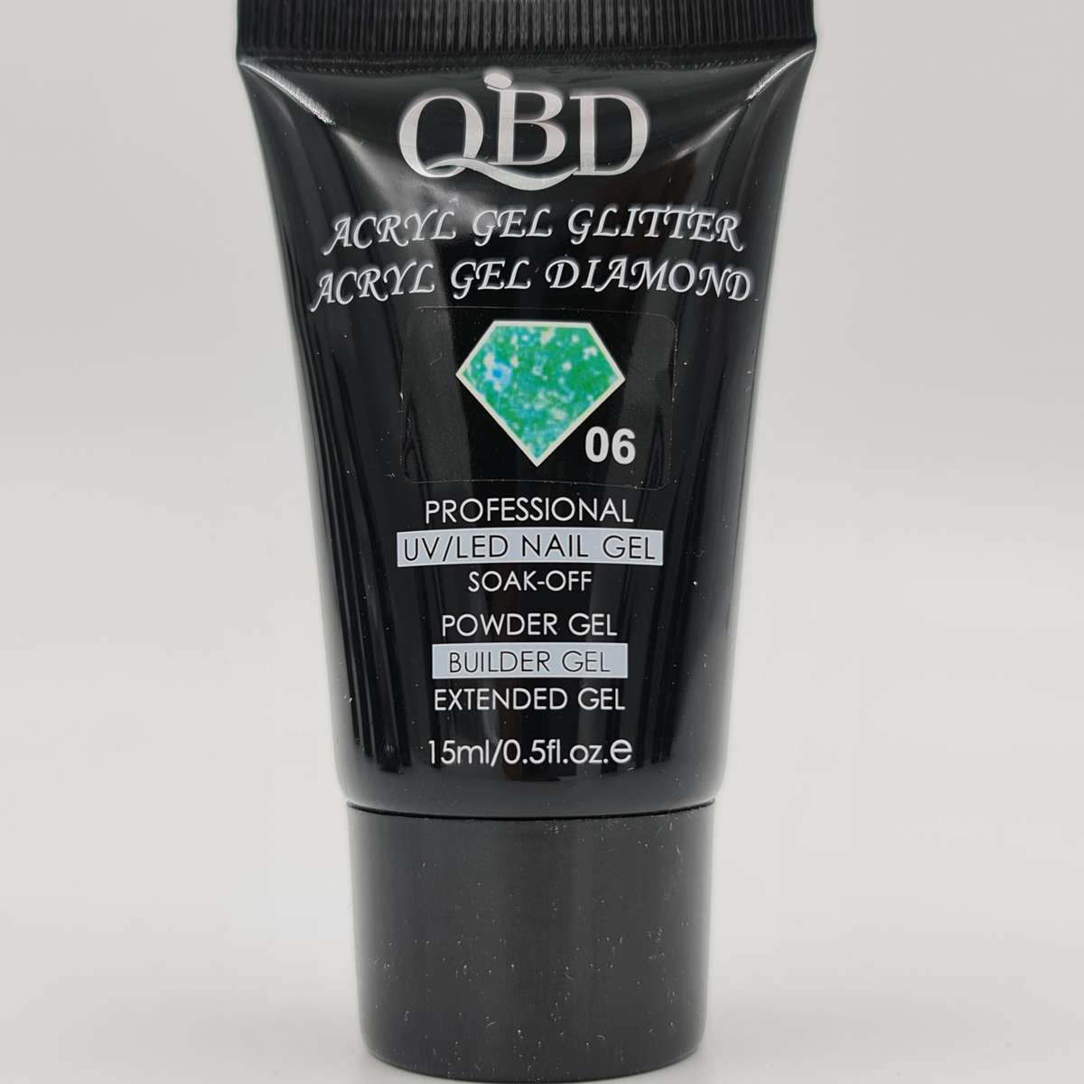 QBD Poly Gel / Powder UV Gel - Diamond/Glitter -  15ml - #6 / 15ml