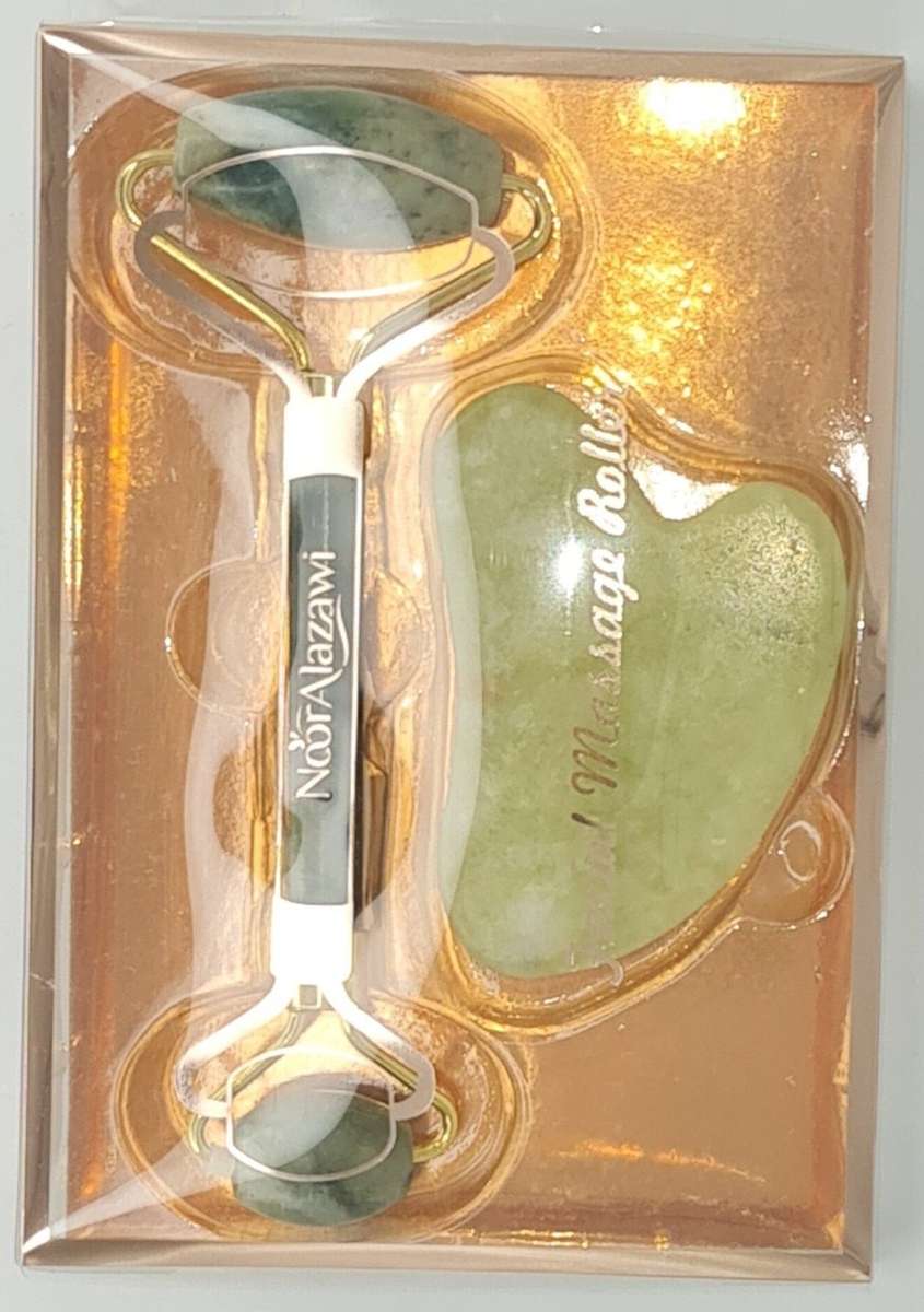 Jade Massage Roller & Gua Sha Set - 2pc