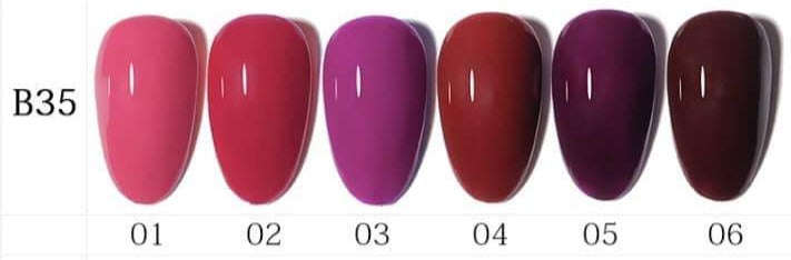 AS - UV Gel Polish - B35 (Purple/Red) Series - B35 -06