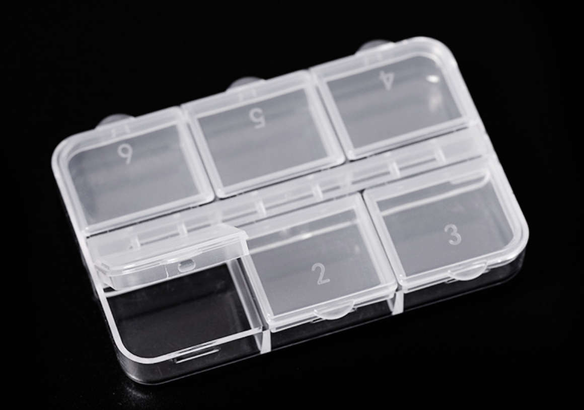 Storage Box Plastic - 6 Grid