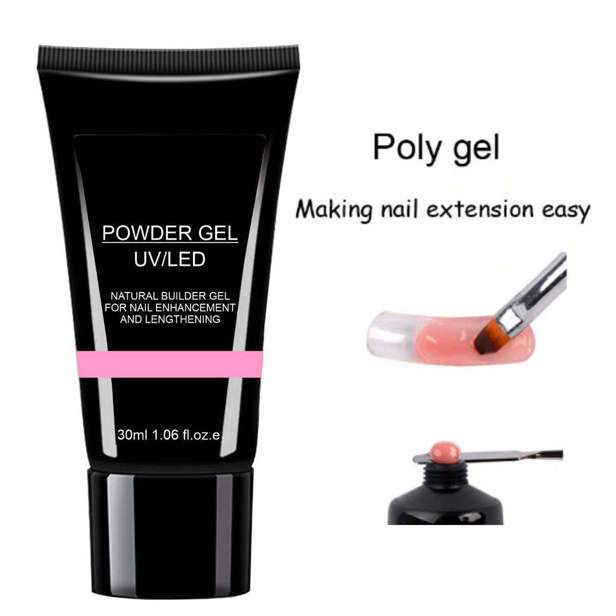 Poly Gel Kit 1 - "Basic Kit" - 6 - Pink