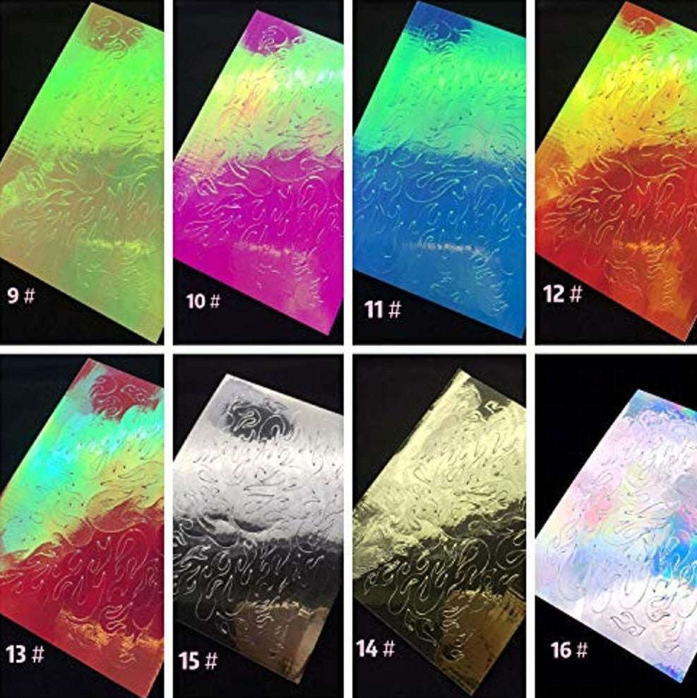 Sticker - Flame  - 16pcs