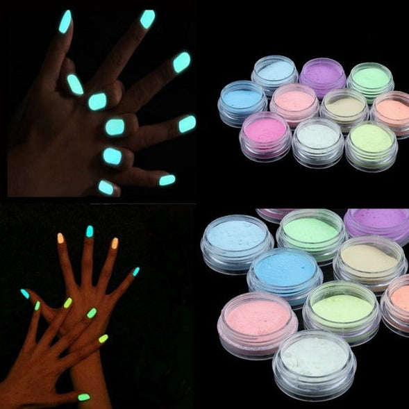 Glow in the dark Powder - 12pcs 