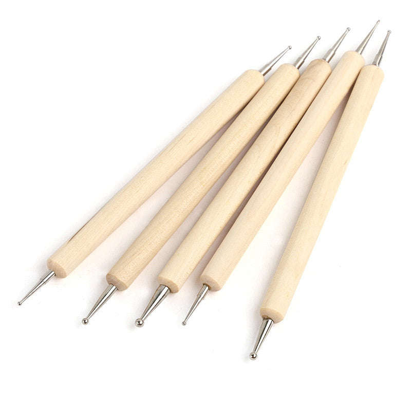 Dotting Tool -  Wood -  5pcs