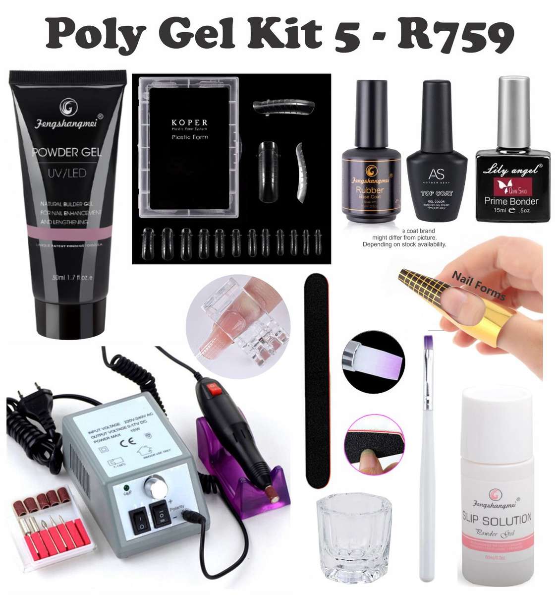 Poly Gel Kit 5 - 6 - Pink