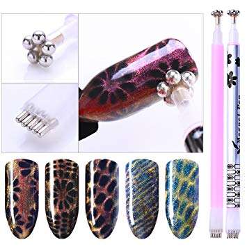Cat Eye Magnet - Double Head Flower Pen