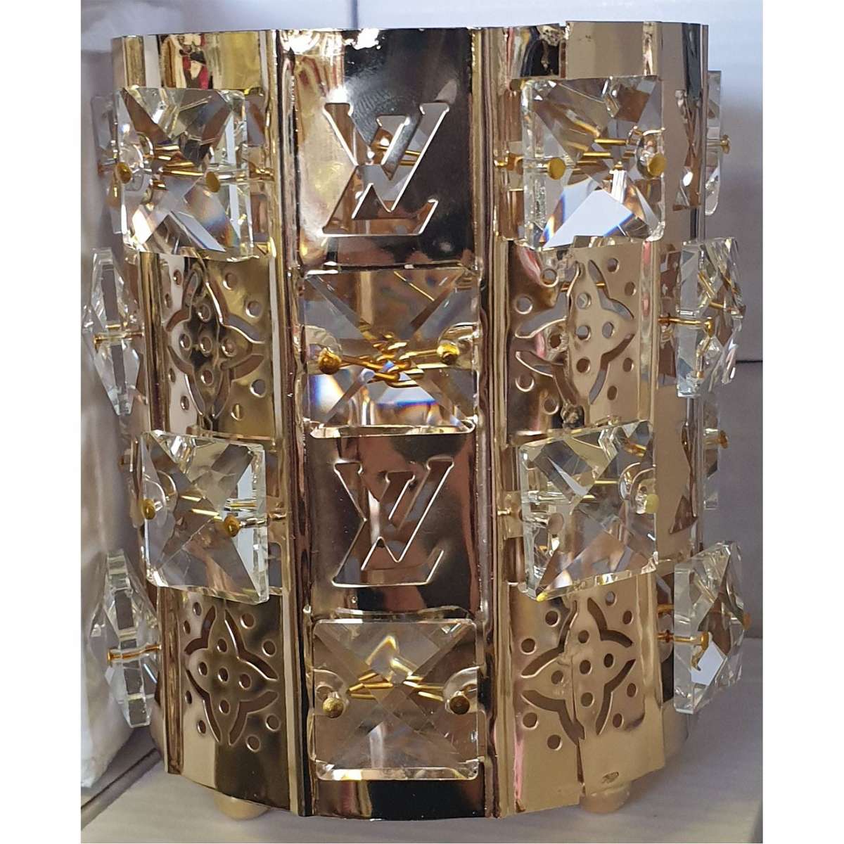 Brush Holder - Crystal - 09 - Gold