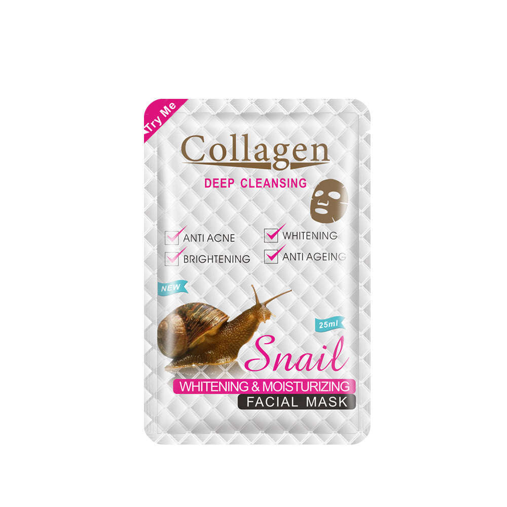 Collagen - Deep Cleansing - Snail Collagen Facial Mask - 24ml x 10