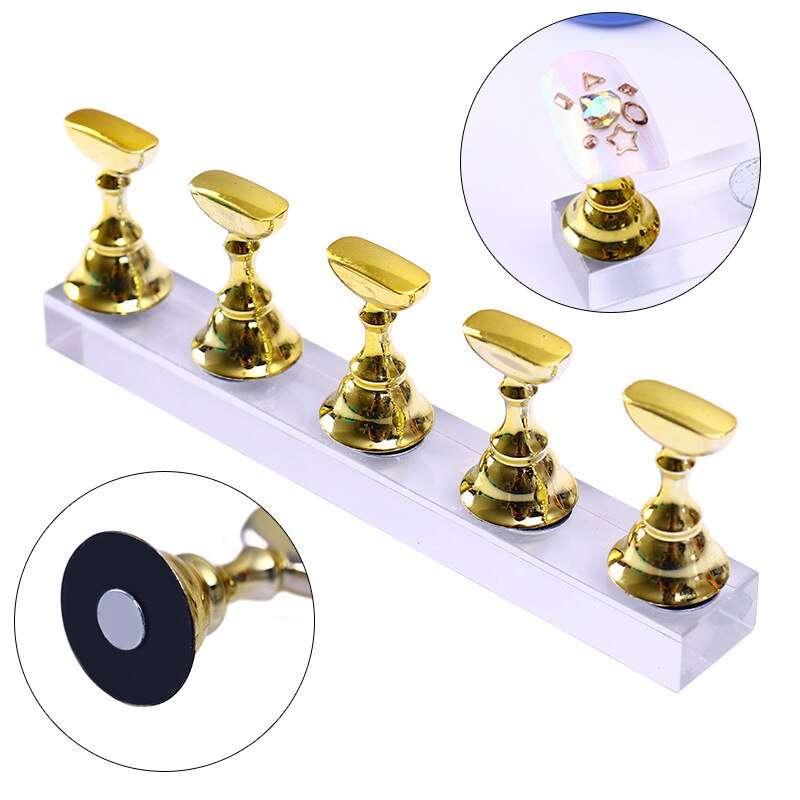 Nail Art Display - Nail Tray - Gold