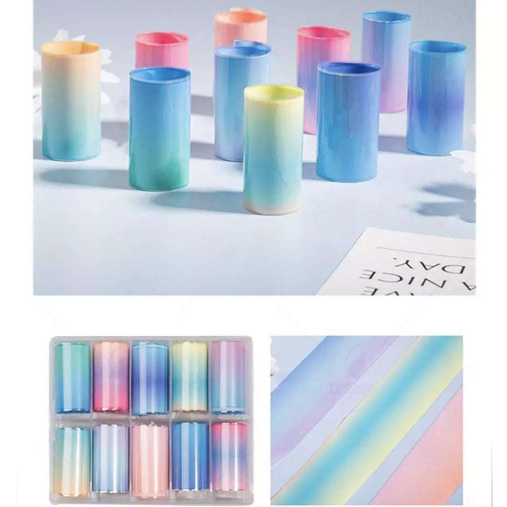 Foil Paper Box - 10pcs - Gradient Set A