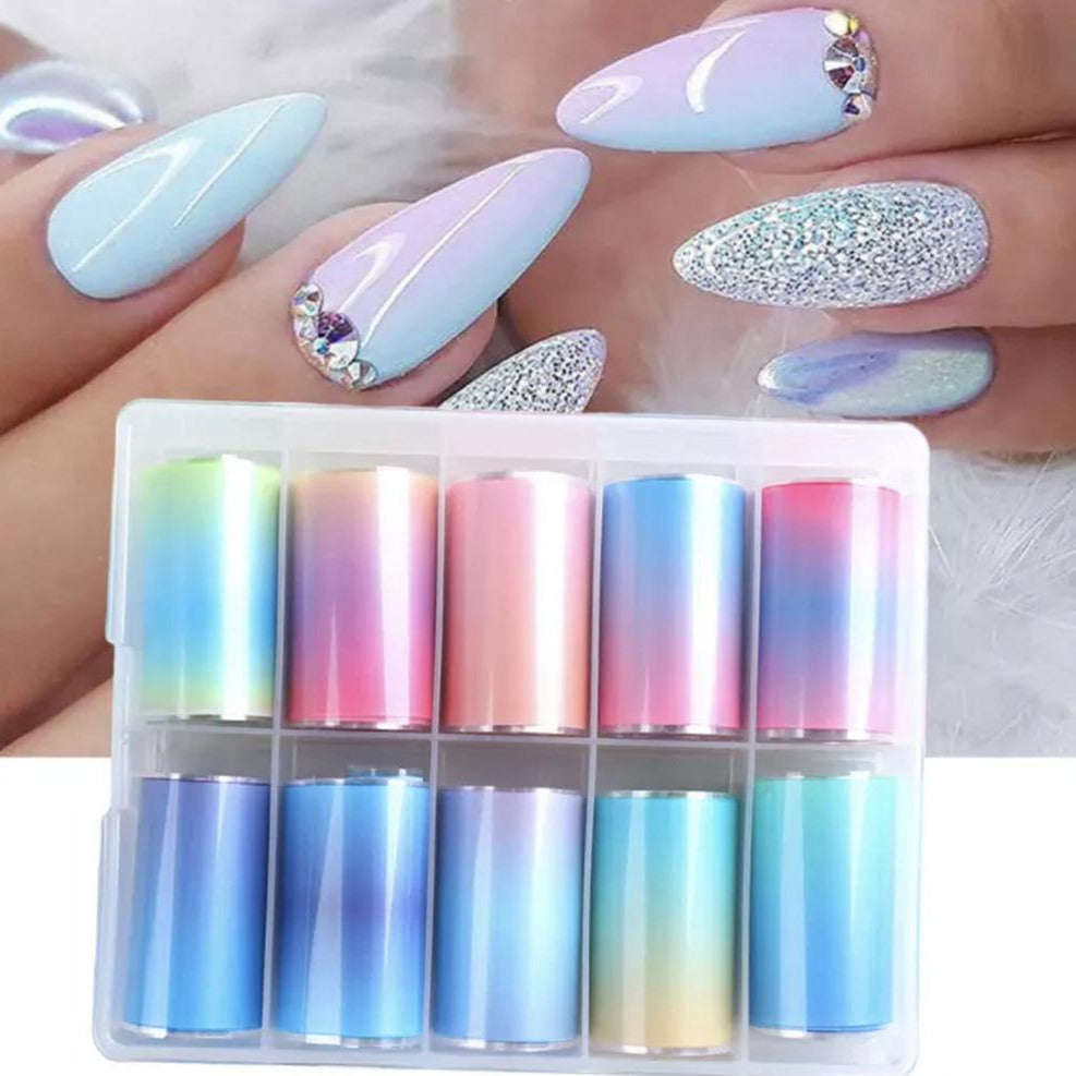 Foil Paper Box - 10pcs - Gradient Set A