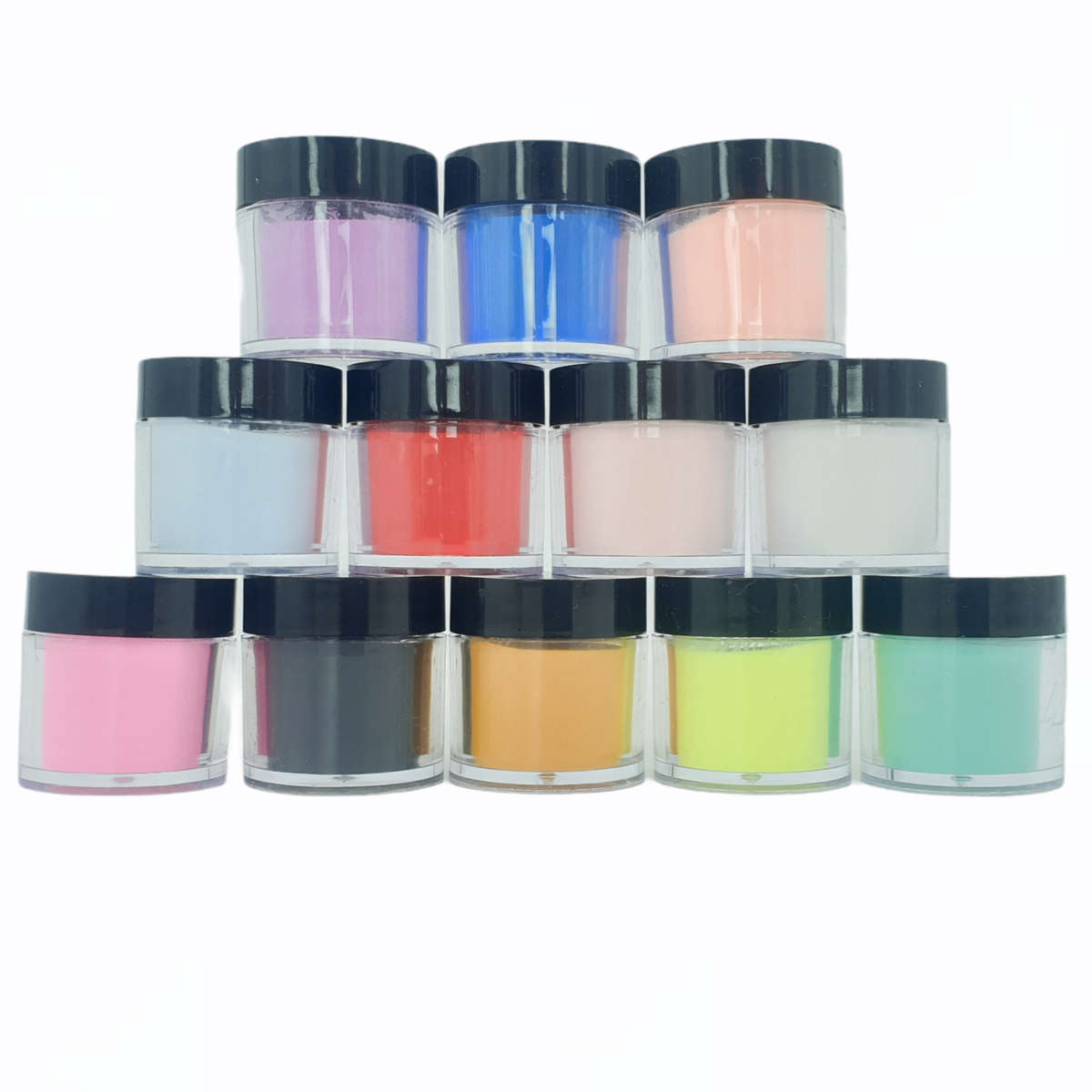 Acrylic Colour Powder - Mix Colours - 12 x 10ml