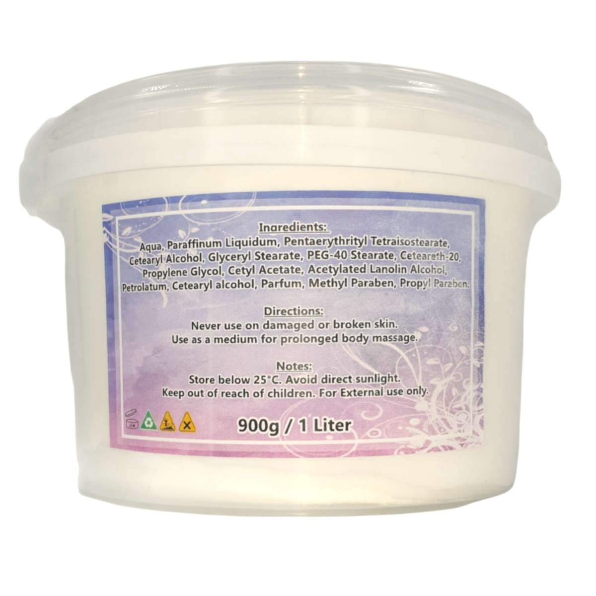 Massage Cream - Rooibos & Honey - 900g/1Liter