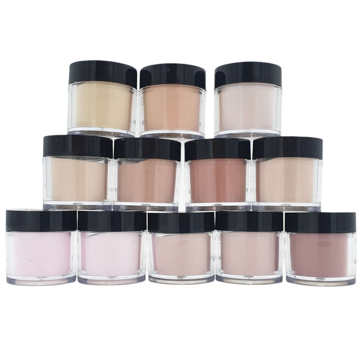 Acrylic Colour Powder - Nude Colours - 12 x 10ml