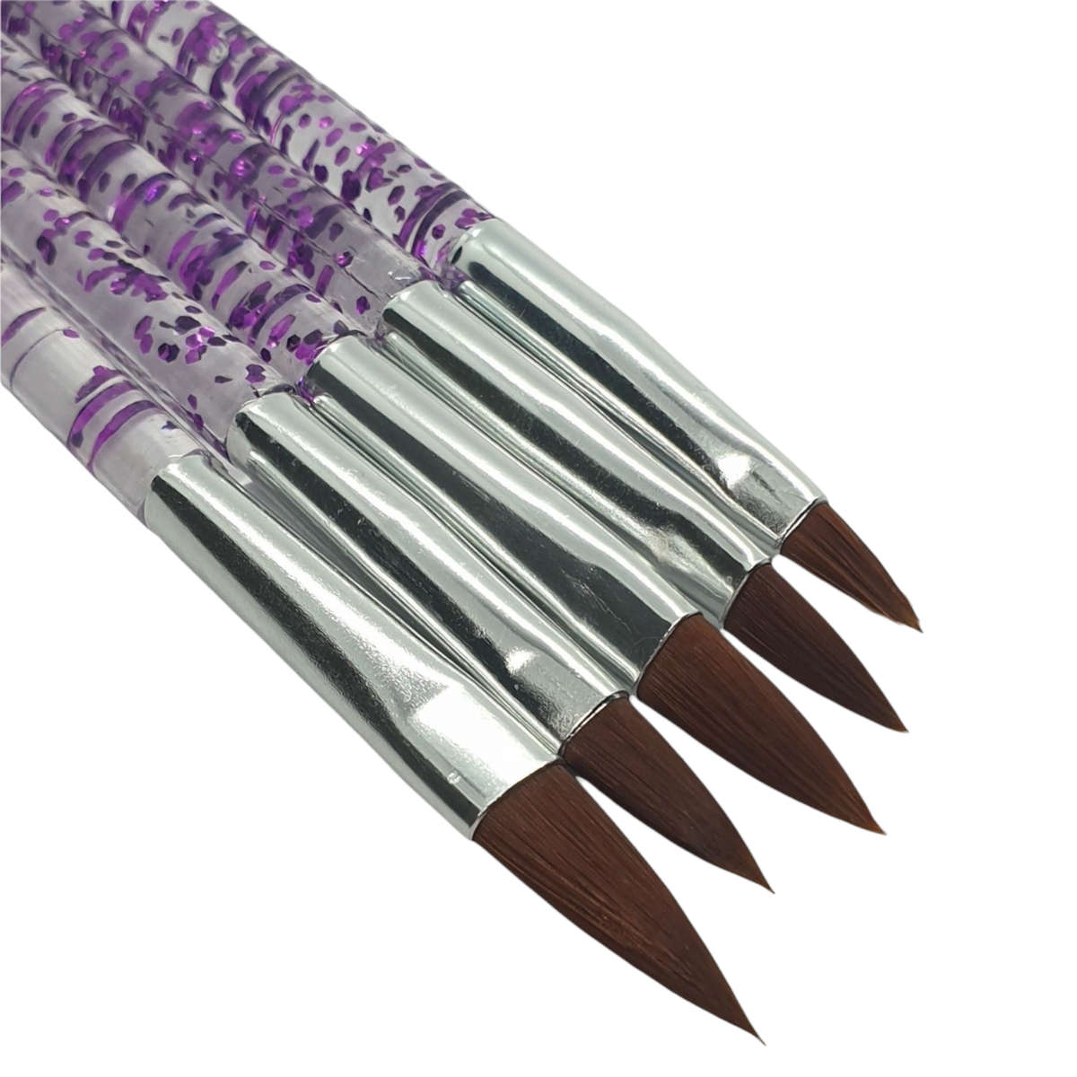 Acrylic Brush - 5pcs - Glitter