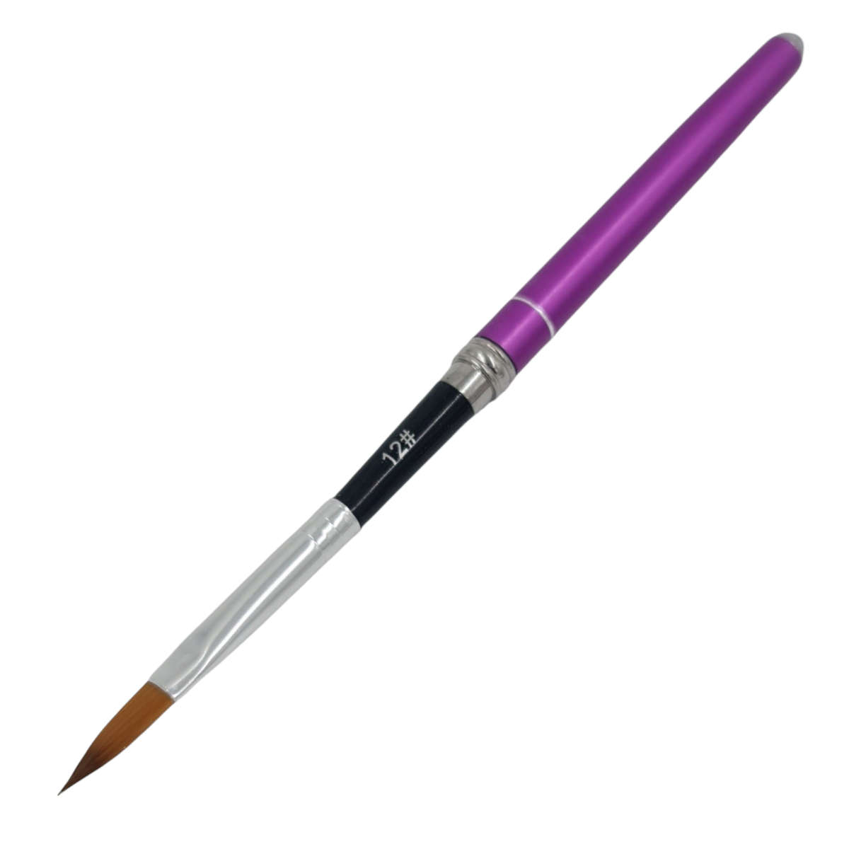 Acrylic Brush - Single - Colour Coded - #12/Purple