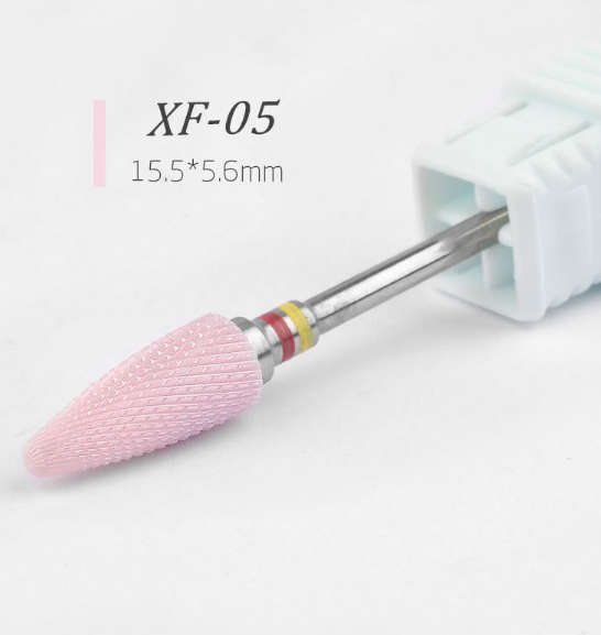 Ceramic Grinding Electric Nail File/Drill Bits - Pink