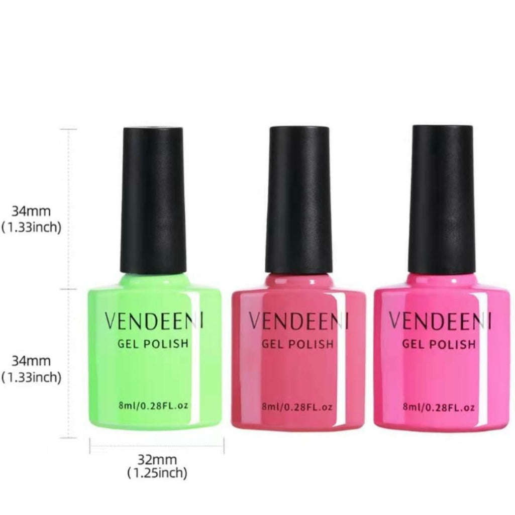Vendeeni - UV Gel Polish - 3pcs Set - Set 1