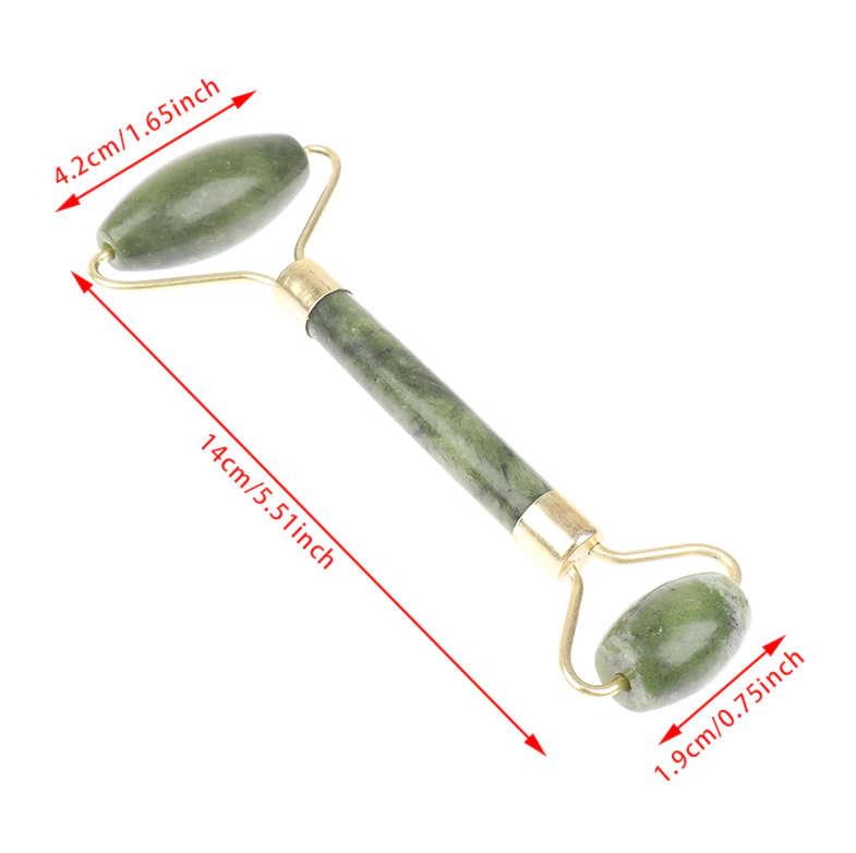 Jade Massage Roller & Gua Sha Set - 2pc