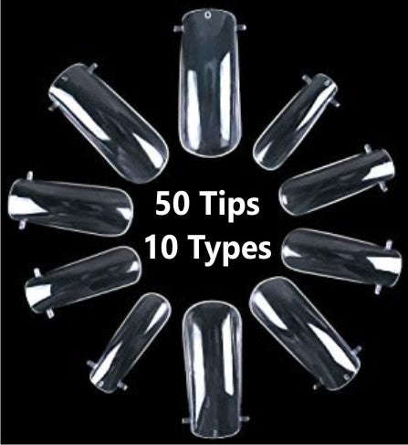 Re-Usable Dual Forms for Poly Gel - 50pcs