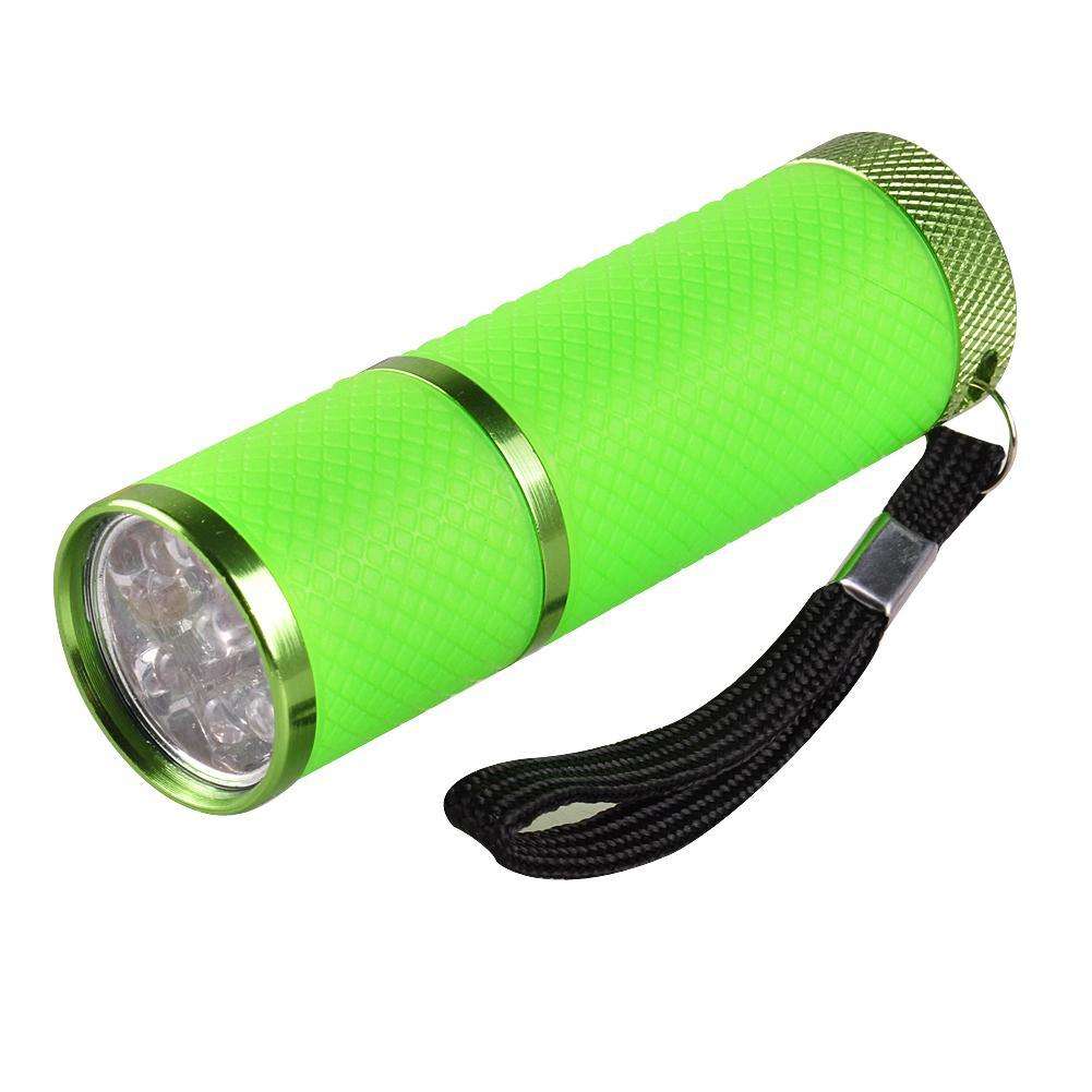 Mini UV LED Light / Lamp 12W - Torch - Green