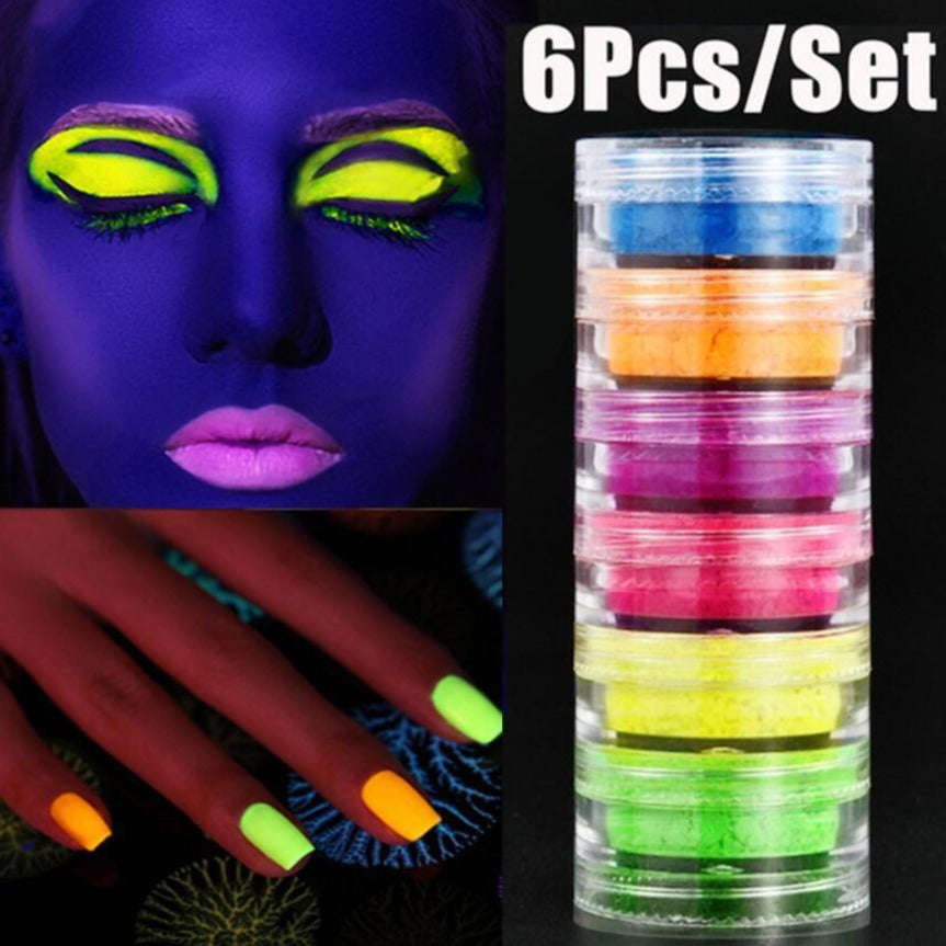 Fluorescent Neon Powder 6pcs
