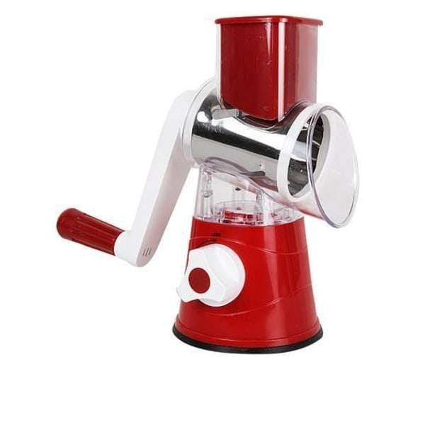 Multi-Functional Portable Drum Grater - Red