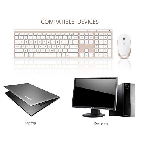 Portable Ultra Slim Wireless Keyboard and mouse combo