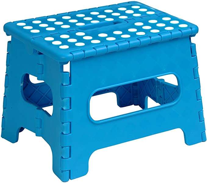 Multipurpose Plastic Folding Step stool - Blue