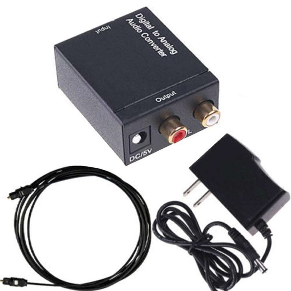 Digital to Analog Audio Converter Adapter for PC DVD Amplifier