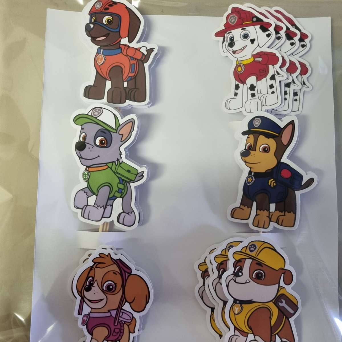 PAW PATROL CUPCAKE MINI TOPPER |Personalized Party Decor South Africa