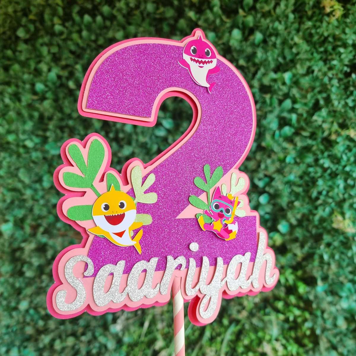 BABY SHARK CAKE TOPPER  B Personalized Cake Toppers South Africa