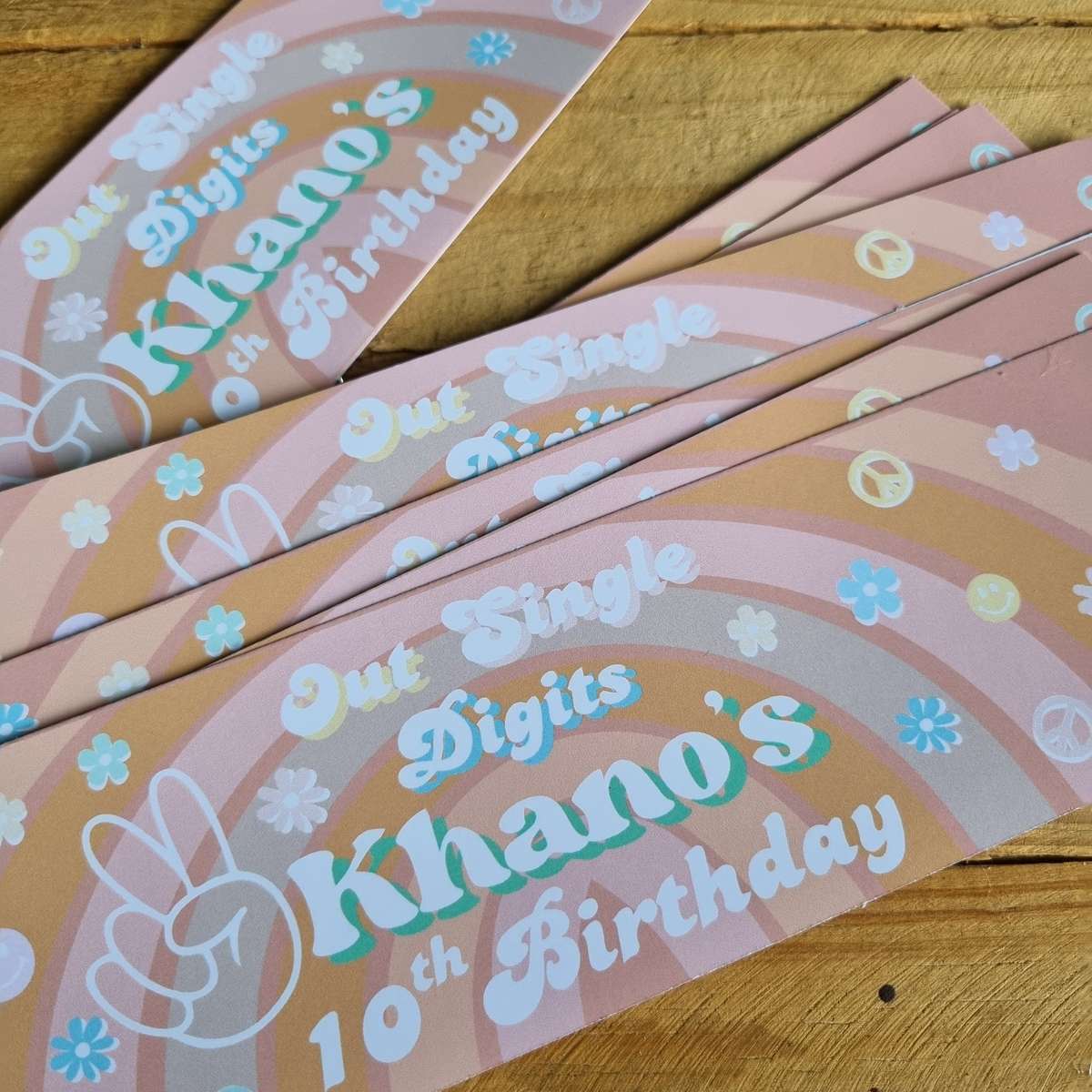 Retro 60's Themed Bottle Labels